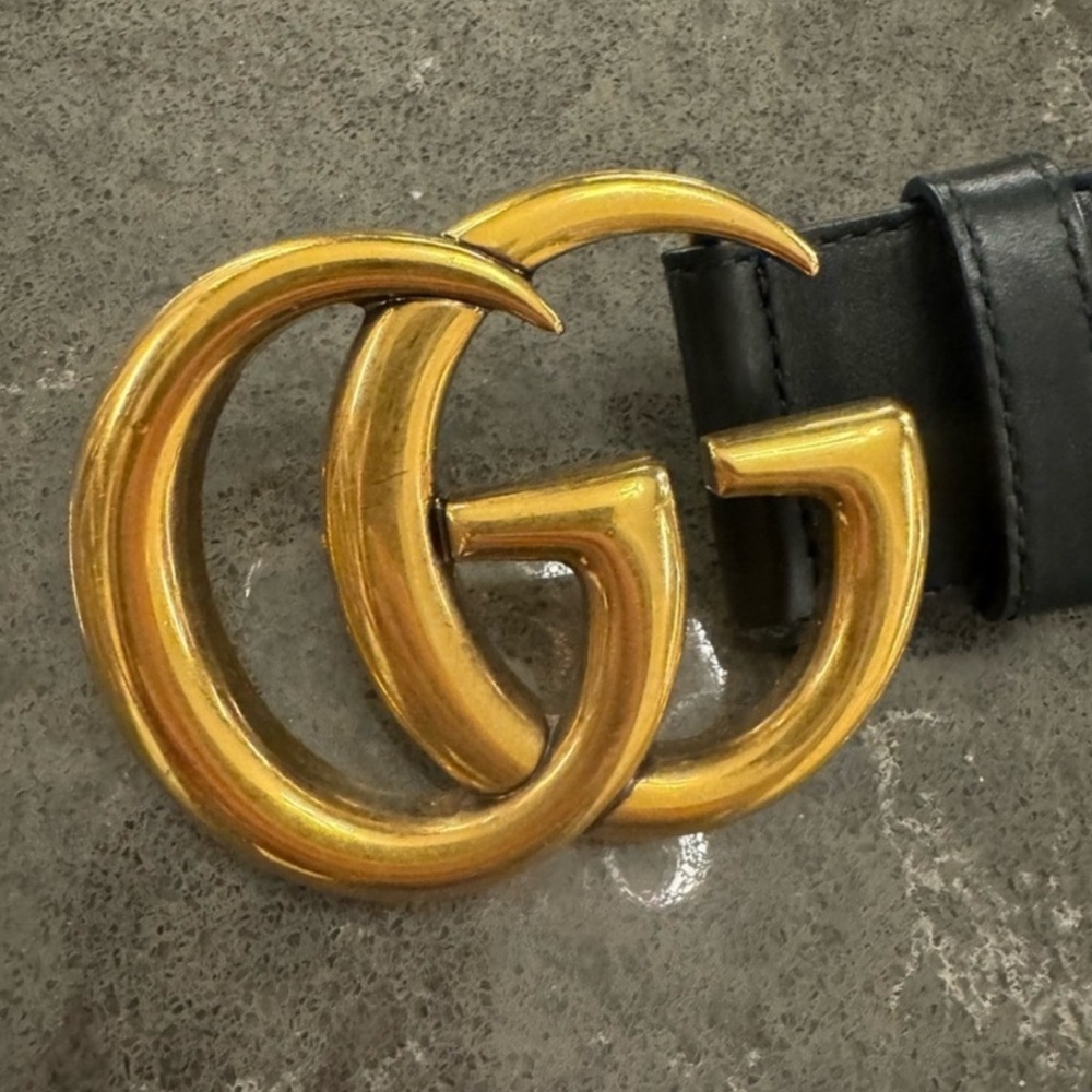 Gucci Marmont Wide Black Belt - Picture 2 of 6